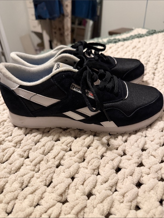 Reebok Shoes - Reebok Black and White Low-Top Sneakers